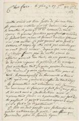 10 vues  - Dufresne. 2 lettres autographes signées à Henri-Albert Gosse. - La Tour, 27 septembre - 7 octobre 1793 (Annexe : brouillon de réponse) (ouvre la visionneuse)