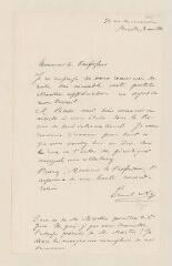 6 vues  - Nys, Ernest. 3 lettres et cartes autographes signées à Joseph-Marc Hornung. - Bruxelles, 3 mai 1882 - 16 mai 1884 et sans date (ouvre la visionneuse)