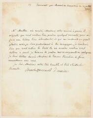 2 vues  - La Rochefoucauld, [Louise Elisabeth], duchesse d\'Enville. Lettre autographe signée à François d\'Ivernois. - Crancourt par Clermont en Beauvoisie, 21 juillet 1780. (Avec adresse) (ouvre la visionneuse)