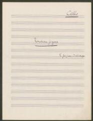 96 vues  - Jaques-Dalcroze, Emile. \'Rondeau joyeux pour violon, violoncelle et piano\'. Partitions et parties (ouvre la visionneuse)