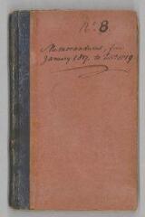 221 vues  - Journal d\'Alexandre Marcet, \'Memorandums, from January 1817 to Febr.y 1819, no 8\' (ouvre la visionneuse)