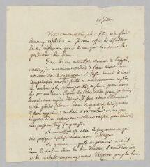 4 vues  - Prevost, Pierre. Fragment de lettre autographe à son beau-frère Alexandre Marcet. - Sans lieu, 20 juillet 1818 (ouvre la visionneuse)