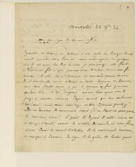 6 vues  - Merle d\'Aubigné, Jean-Henri. Lettre autographe signée à Thomas Erskine. - Bruxelles, 23 novembre 1824 (ouvre la visionneuse)