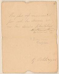 2 vues  - Boucher, A. Lettre autographe signée à Jules Lefebvre. - Paris, 15 octobre 1906 (ouvre la visionneuse)