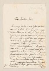 8 vues  - Bellocq, L. 2 lettres autographes signées à Fr[ançois] Sloane. - Florence, 12 août 1845 et sans date (ouvre la visionneuse)