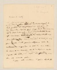 4 vues  - Bonaparte, Louis. Lettre autographe signée \'St Leu\' au comte [Boutourline ?]. - Florence, 17 octobre 1822 (ouvre la visionneuse)