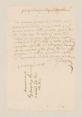 2 vues  - Duprè, Giovanni. Lettre autographe à \'signore cavaliere\'. - [Florence], 4 janvier 1868. (Italien) (ouvre la visionneuse)