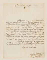 2 vues  - Anguillesi, Gio[vanni]. Lettre autographe signée à un avocat. - Pise, 22 février 1808. (Italien) (ouvre la visionneuse)