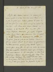 4 vues  - La Condamine, Charles Marie de. Lettre autographe signée à Guillaume-Antoine De Luc. - Etouilli près Ham, 10 janvier 1763 (avec cachet) (ouvre la visionneuse)