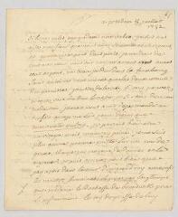 4 vues  - Voltaire. Lettre autographe signée à Evrard Titon du Tillet.- Potsdam, 8 juillet 1752 (ouvre la visionneuse)