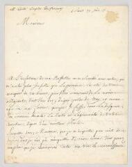 4 vues  - Lenglet-Dufresnoy, abbé Nicolas. Lettre autographe signée à [Jean-Baptiste Rousseau].- Paris, 19 juin 17[31] (ouvre la visionneuse)