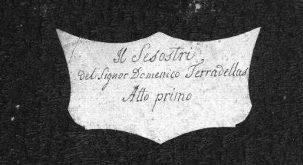 229 vues  - Il Sesostri, del Sigr Domenico Terradellas. Roma nel Teatro delle Dame 1751. Partition d\'orchestre. Volume 1 : Acte I (ouvre la visionneuse)