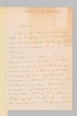 4 vues  - Mariette, Aug[uste]. 1 lettre autographe signée à [Edouard Naville]. - Boulaq, 27 avril 1870 (ouvre la visionneuse)