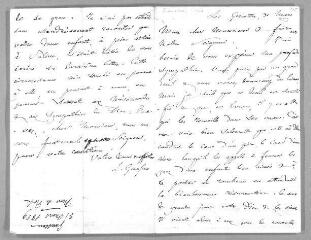 2 vues  - Gaussen, Louis. Lettre autographe signée à Ernest Naville. - Les Grottes, 31 mars 1859 (ouvre la visionneuse)