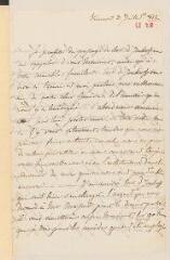 4 vues  - Lubomirska, Thérèse (princesse). Lettre autographe signée adressée à Louis Odier.- Vienne, 3 juillet 1812 (ouvre la visionneuse)