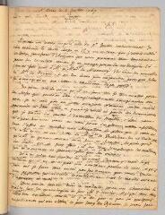 4 vues  - Rousseau, Jean-Jacques. Lettre autographe non signée à François Coindet.- 5 juillet 1767. (ouvre la visionneuse)