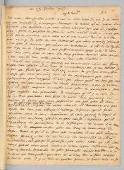 4 vues  - Rousseau, Jean-Jacques. Lettre autographe non signée à François Coindet.- 28 juillet 1767. (ouvre la visionneuse)