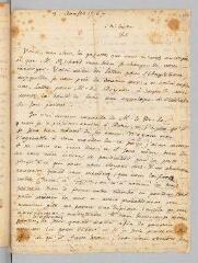 2 vues  - Rousseau, Jean-Jacques. Lettre autographe non signée à François Coindet.- 3 août 1767. (ouvre la visionneuse)