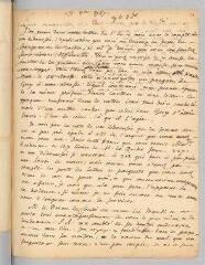 4 vues  - Rousseau, Jean-Jacques. Lettre autographe non signée à François Coindet.- 9 octobre 1767. (ouvre la visionneuse)