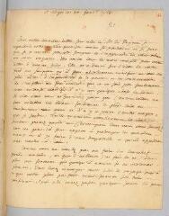 4 vues  - Rousseau, Jean-Jacques. Lettre autographe non signée à François Coindet.- 30 janvier 1768. (ouvre la visionneuse)