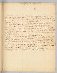 4 vues  - Rousseau, Jean-Jacques. Lettre autographe non signée à François Coindet.- 18 mai 1768. (ouvre la visionneuse)
