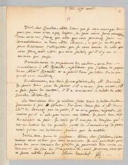 2 vues  - Rousseau, Jean-Jacques. Lettre autographe non signée à François Coindet.- 27 avril 1759. (ouvre la visionneuse)