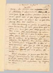 4 vues  - Rousseau, Jean-Jacques. Lettre autographe non signée à François Coindet.- 11 février 1761. (ouvre la visionneuse)
