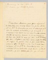 4 vues  - Rousseau, Jean-Jacques. Lettre autographe signée à Jean-François Pictet et Jean-Louis Lullin.- 24 mai 1762. (ouvre la visionneuse)