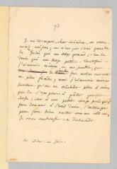 4 vues  - Rousseau, Jean-Jacques. Lettre autographe non signée à François Coindet concernant les estampes de \'La Nouvelle Héloïse\'.- 7 décembre 1760 [?]. (ouvre la visionneuse)
