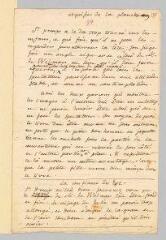 4 vues  - Rousseau, Jean-Jacques. Lettre autographe non signée à François Coindet concernant les estampes de la \'Nouvelle Héloïse\'.- 5 novembre [?] 1760. (ouvre la visionneuse)