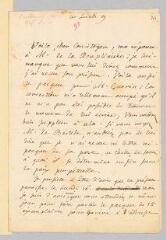 4 vues  - Rousseau, Jean-Jacques. Lettre autographe non signée à François Coindet contenant la liste des destinataires de la seconde préface de \'La Nouvelle Héloïse\'.- 9 février 1761. (ouvre la visionneuse)