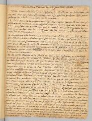 4 vues  - Rousseau, Jean-Jacques. Lettre autographe non signée à Marcet de Mézières.- 24 juilet 1762. (ouvre la visionneuse)