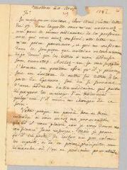 4 vues  - Rousseau, Jean-Jacques. Lettre autographe signée à Marcet de Mézières.- 20 août 1862. (ouvre la visionneuse)