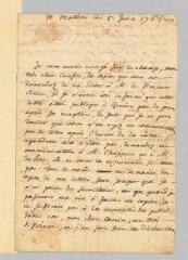 4 vues  - Rousseau, Jean-Jacques. Lettre autographe signée à Théodore Rousseau.- 5 juin 1763. (ouvre la visionneuse)