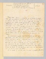 4 vues  - Rousseau, Jean-Jacques. Lettre autographe signée à Claude Aglancier de Saint-Germain.- 28 février 1770. (ouvre la visionneuse)