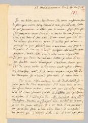 4 vues  - Rousseau, Jean-Jacques. Lettre autographe non signée à Jacob Vernes.- 4 juillet 1758. (ouvre la visionneuse)