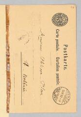 2 vues  - Ritter, Eugène. Carte autographe signée à Philippe Plan.- 19 février 1880. (ouvre la visionneuse)