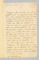 4 vues  - Rousseau, Jean-Jacques. Lettre autographe non signée à François Coindet.- 13 juillet 1759. (ouvre la visionneuse)