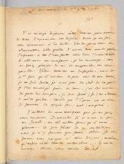 2 vues  - Rousseau, Jean-Jacques. Lettre autographe non signée à François Coindet.- 11 novembre 1760. (ouvre la visionneuse)