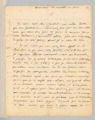 4 vues  - Rousseau, Jean-Jacques. Lettre autographe non signée à François Coindet.- 13 avril[?] 1759 (ouvre la visionneuse)
