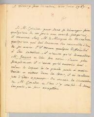 4 vues  - Rousseau, Jean-Jacques. Lettre autographe non signée à François Coindet.- 10 juin 1767. (ouvre la visionneuse)