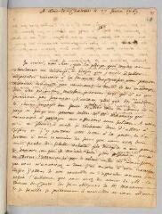 4 vues  - Rousseau, Jean-Jacques. Lettre autographe signée à François Coindet.- 27 juin 1767. (ouvre la visionneuse)