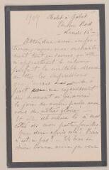4 vues  - Castan, Caroline. lettre à Adèle de Saussure (ouvre la visionneuse)