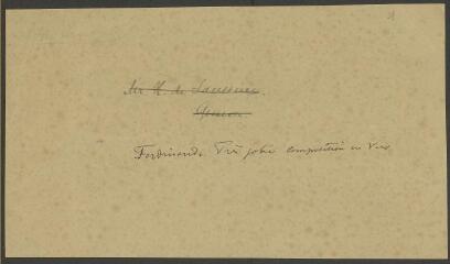 32 vues  - Diverses compositions rédigées par Ferdinand de Saussure pour le cours de français, 5 novembre 1872 - 25 mars 1873 et sans date. Textes autographes. Avec la note obtenue (ouvre la visionneuse)