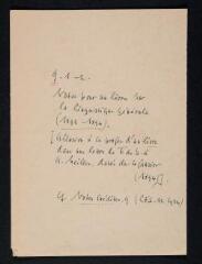 43 vues Notes pour un livre général sur la linguistique, 1893-1894