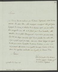 4 vues  - Gagnon. Lettre autographe signée à Pierre-François Tingry. - Grenoble, 25 mars 1790 (ouvre la visionneuse)