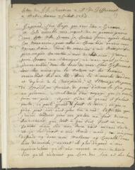 4 vues  - Rousseau, Jean-Jacques. Copie d\'une lettre, de la main de François Tronchin, à Jean-Vincent Caperonier de Gauffécourt.- [Juillet 1763?] (ouvre la visionneuse)