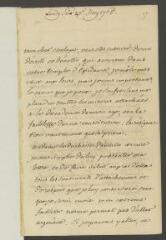4 vues  - V[oltaire]. Lettre partiellement autographe, signée d\'une initiale, à [Théodore Tronchin]. - Lundi 20 mai 1765 (ouvre la visionneuse)