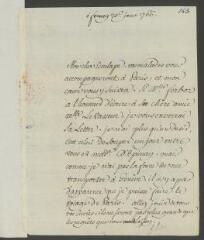 4 vues  - Lettre. de la main de Jean-Louis Wagnière, avec signature autographe d\'une initiale, à [Théodore] Tronchin, à Genève.- Ferney, 20 janvier 1766 (ouvre la visionneuse)