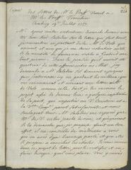 8 vues  - Vernet, [Jacob]. Copie contemporaine de 5 lettres à [Théodore] Tronchin.- Chambésy, Genève, 19 juillet 1757-13 septembre 1757 (ouvre la visionneuse)